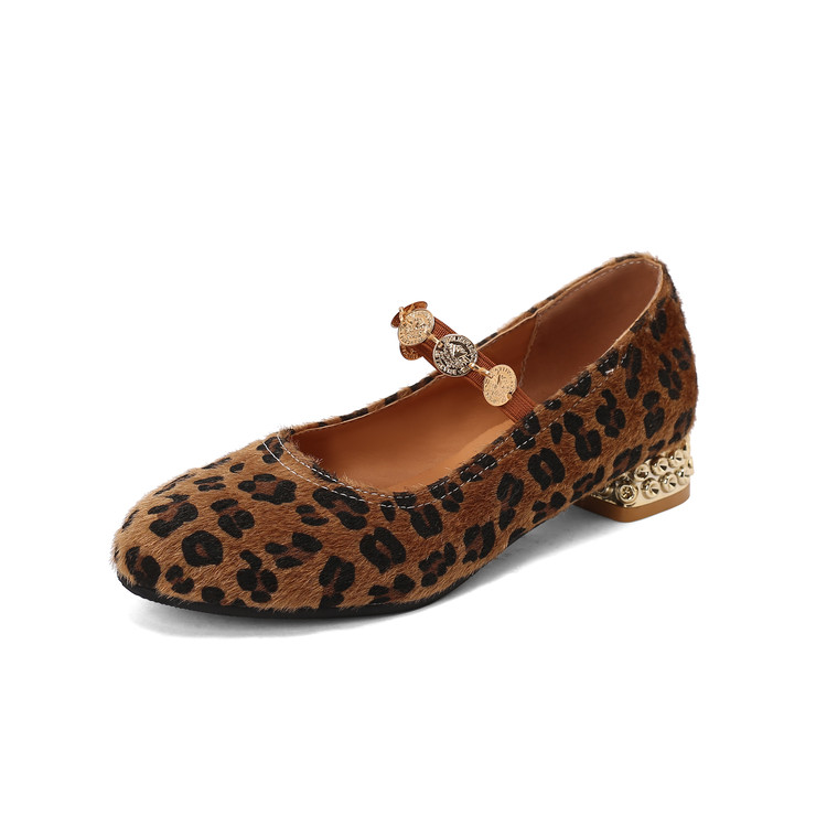 Deep Mouth Flat Shoes in Dark Brown - Image 3